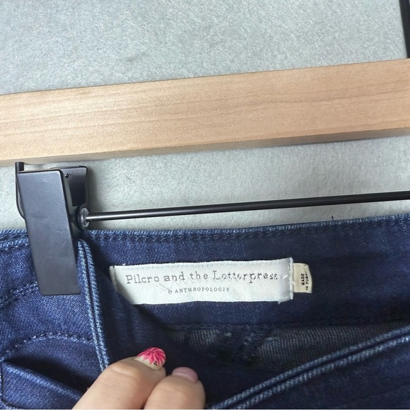 Pilcro and the Letterpress by Anthropologie Women’s High-Rise Skinny Side Button - Picture 6 of 15